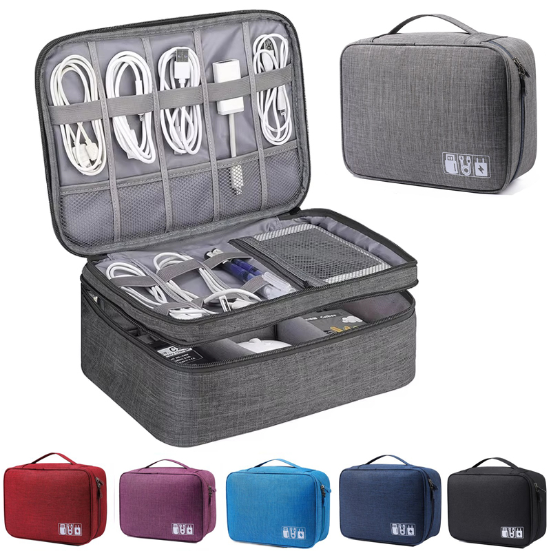 Tech Accessories Case - Tas Penyimpanan Kabel Tahan Air Organizer