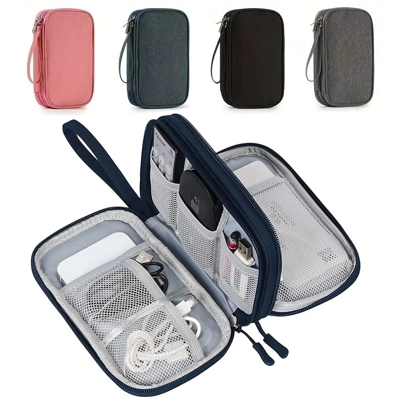 Tech Accessories Case - Tas Penyimpanan Kabel Data Tahan Air,