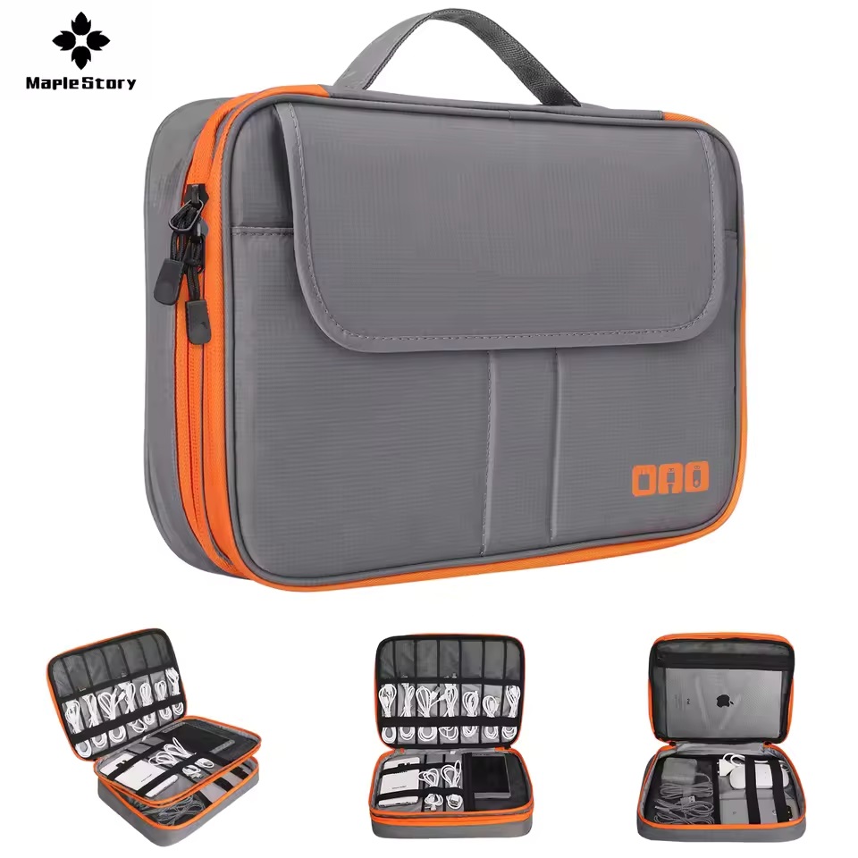 Tech Accessories Case - Tas Penyimpanan Digital Lapis Ganda untuk