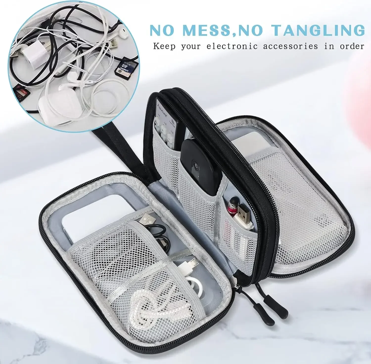 Tas Kabel Perjalanan, Kantong  - Tech Accessories Case ulasan dan harga