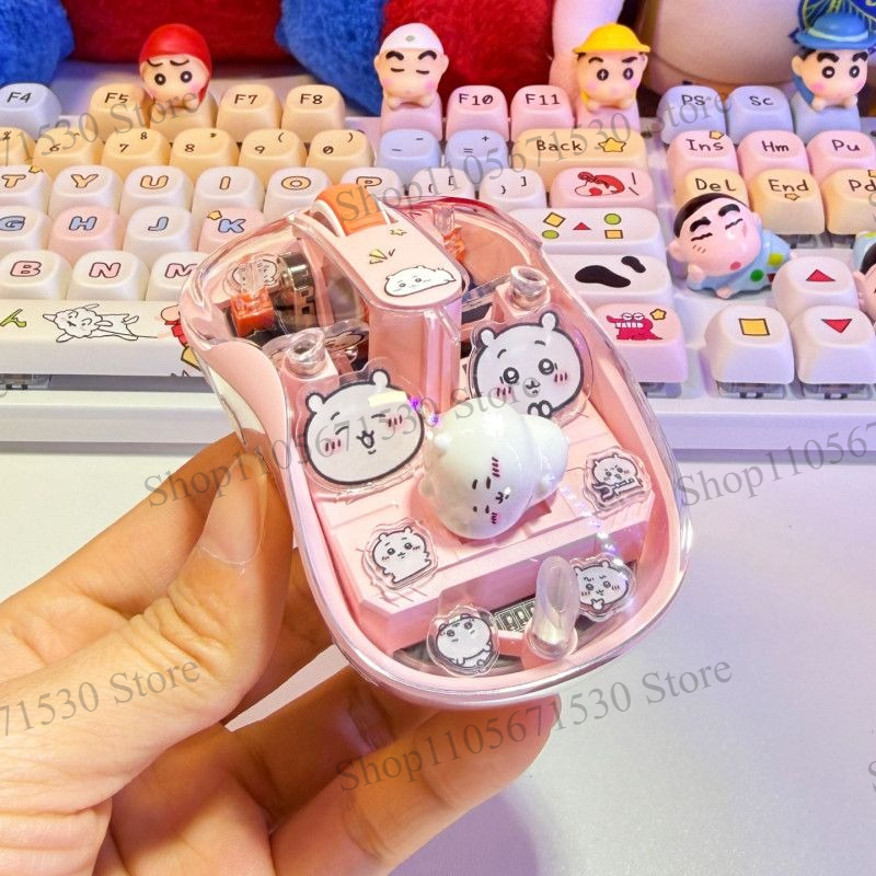 Mouse Nirkabel Transparan Warn - Kawaii Tech Accessories ulasan dan harga